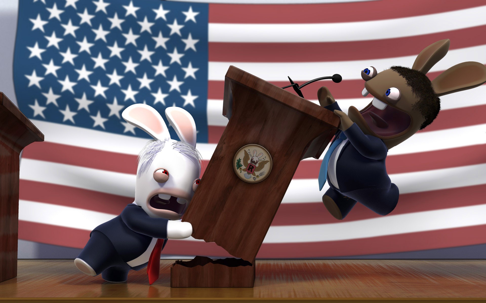 rabbit mccain obama president fight funny