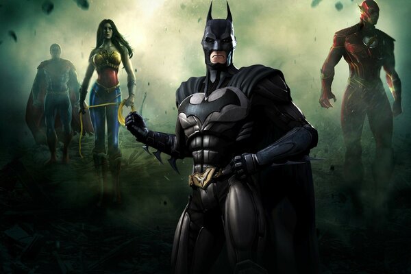 Équipe de super-héros. Batman, Superman et compagnie