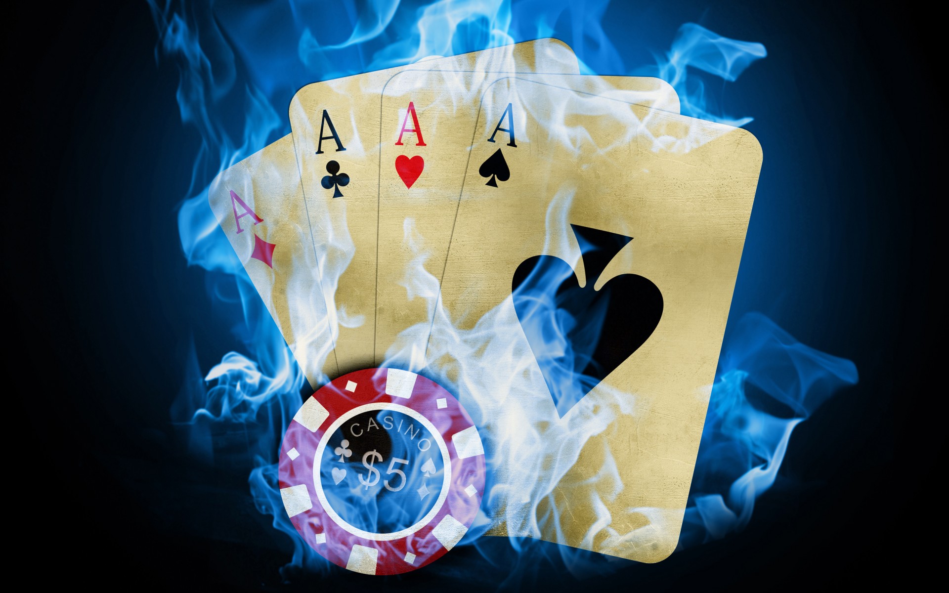 poker karty kasyno ogień żeton