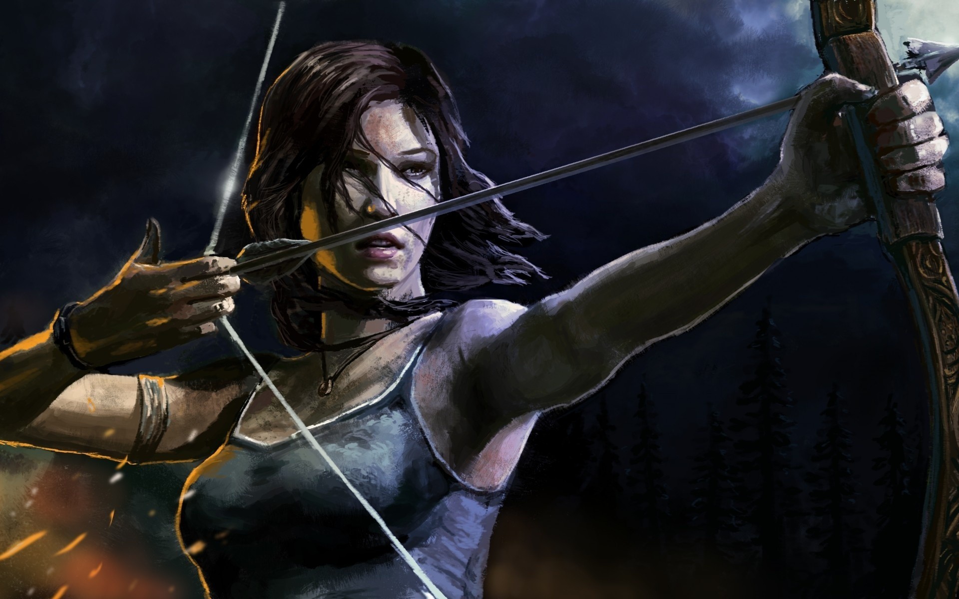 arte arco lara croft freccia