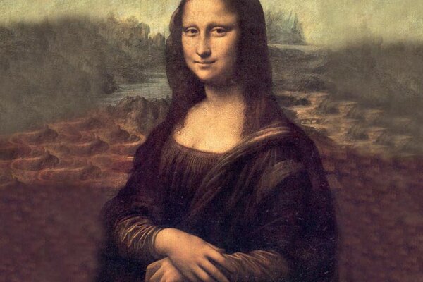 Auf dem Foto ein Bild von Mona Lisa Kunst