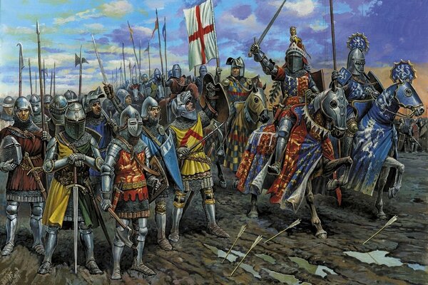 Krwawa bitwa w starożytnym średniowiecznym świecie