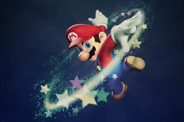 Star Mario im Spiel