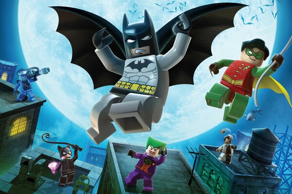 Lego-Spielzeug als Batman-Helden