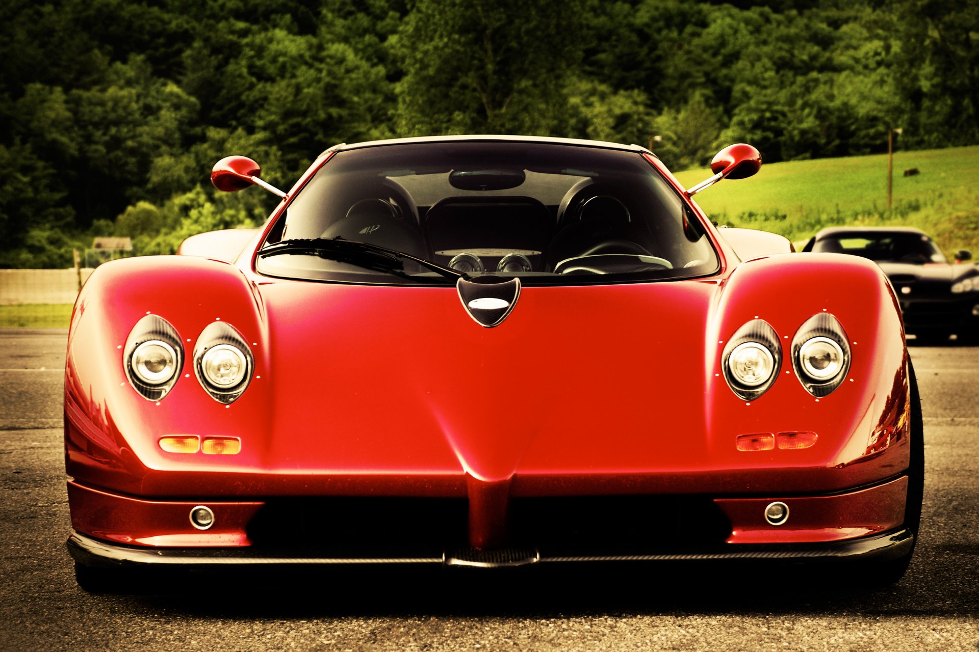 pagani zonda s roadster rosso pagani sonda rosso