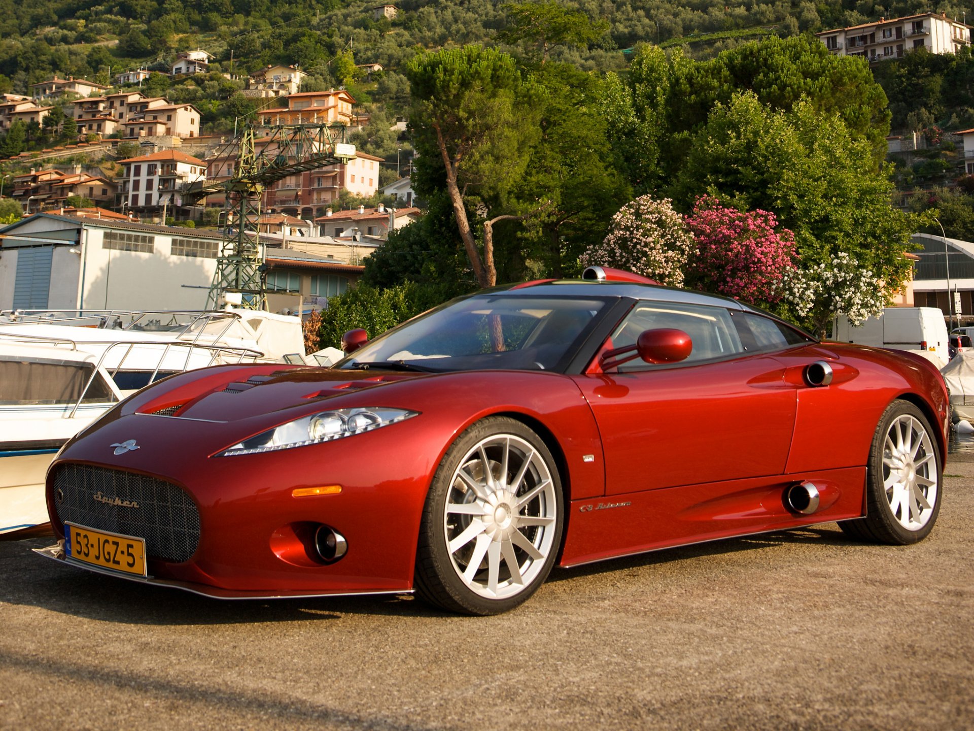 coches coche máquina máquina spiker alerón spyker c8 alerones