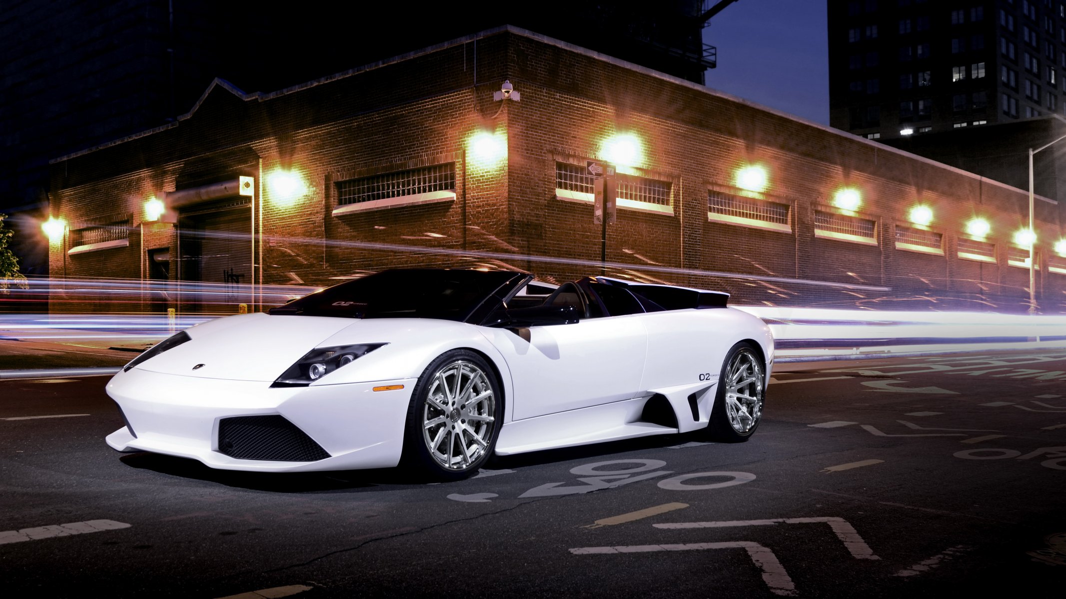 lamborghini murcielago lp640 roadster lamborghini autoempapelado superdeportivo noche calle