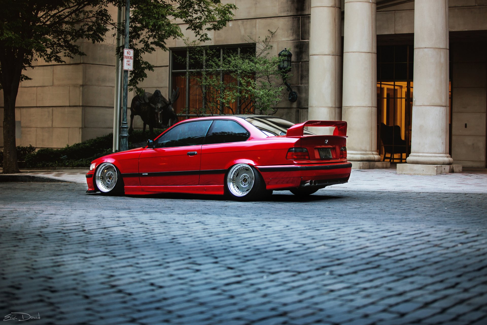 bmw e36 red tuning bmw red