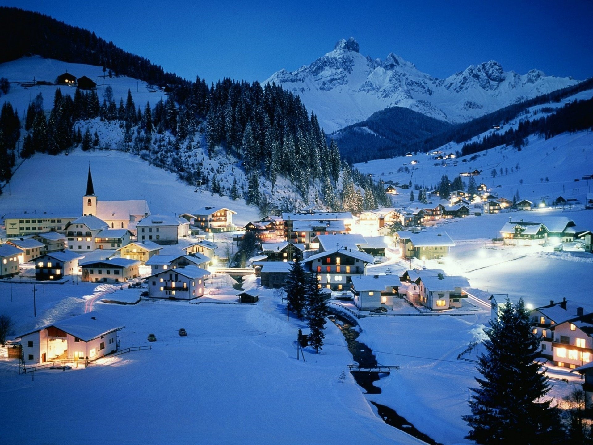 austria inverno notte resort austria