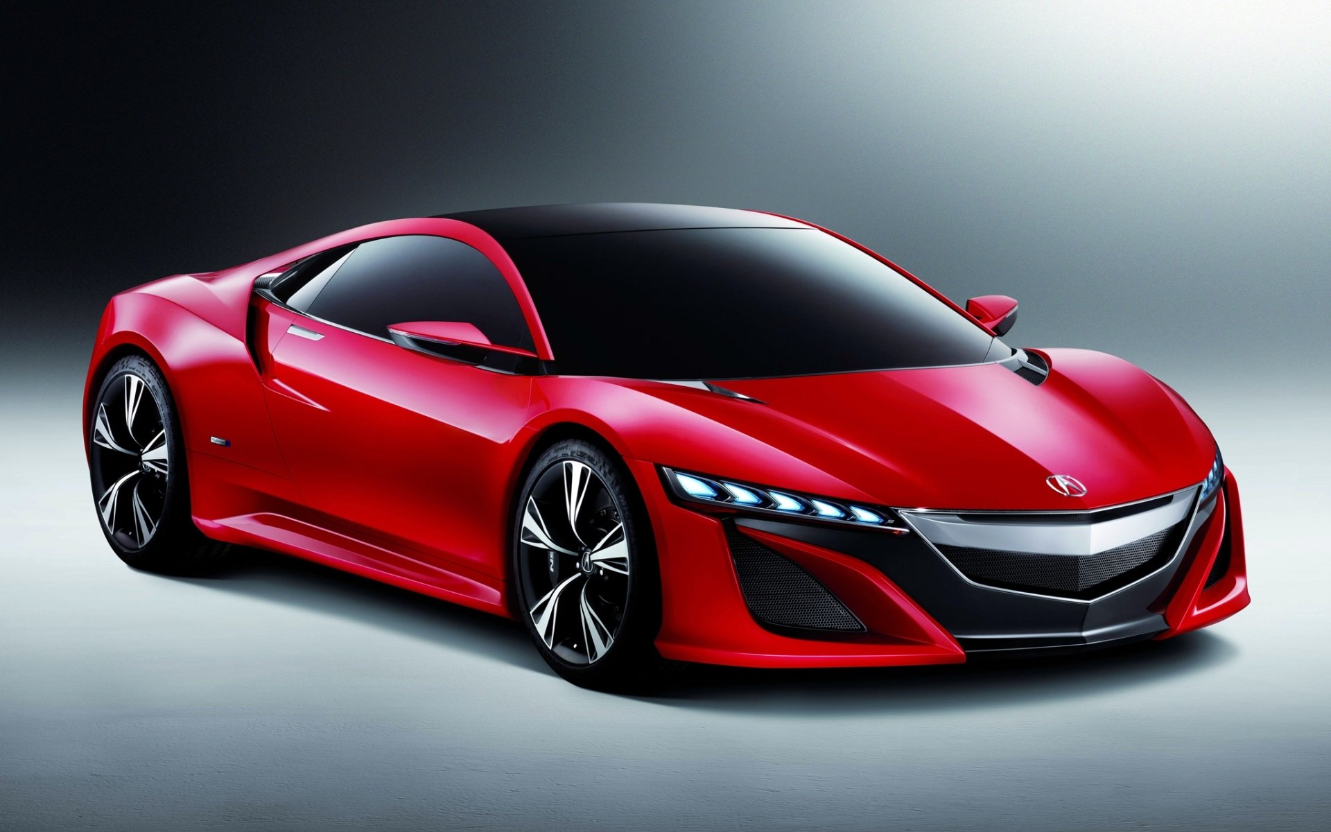 acura nsx concetto acura supercar rosso anteriore sfondo