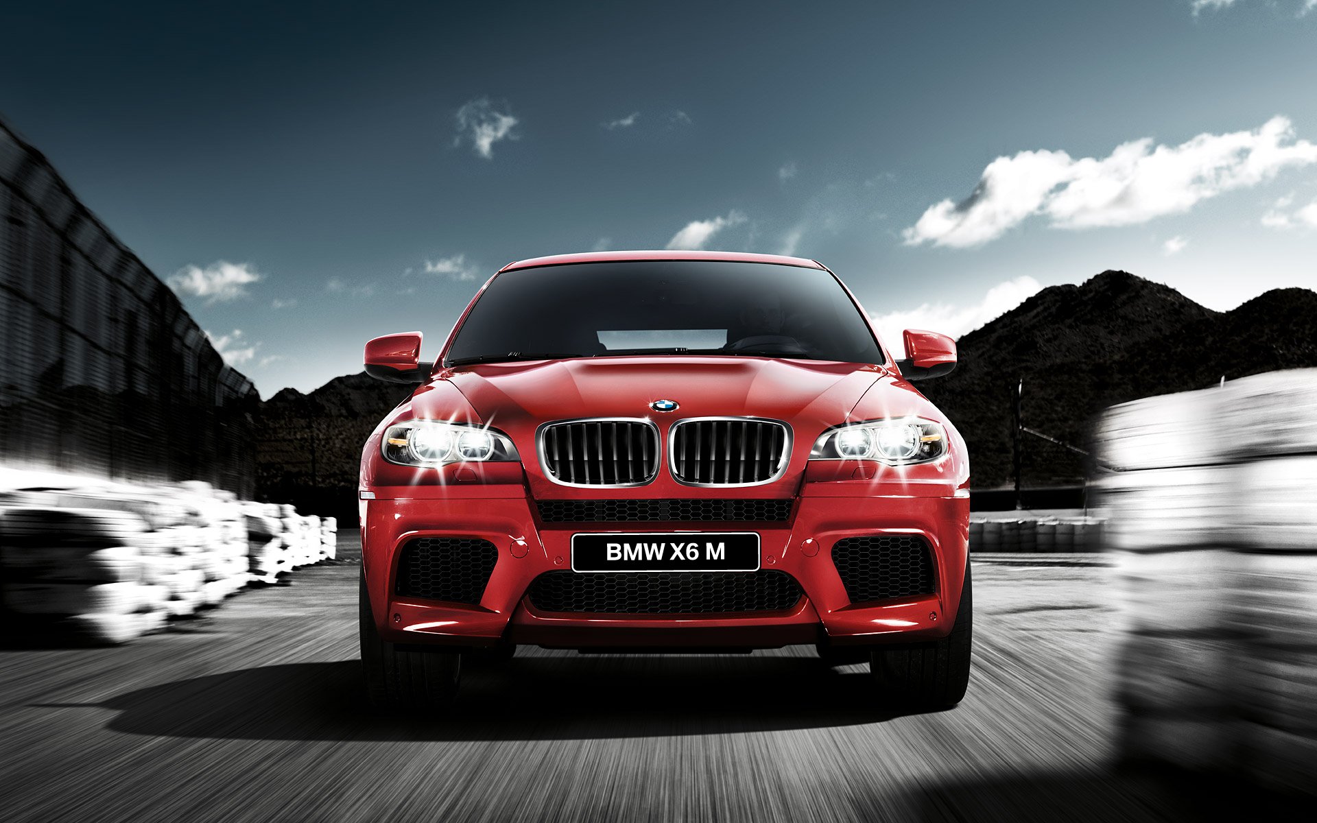 bmw x6 bmw x6 rouge jeep nuit vitesse