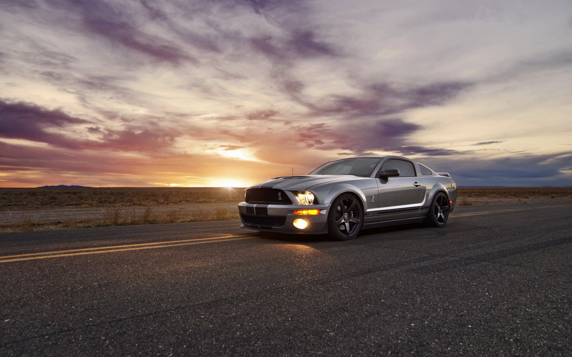 ford mustang muscle car ford tapety samochodowe zachód słońca mustang