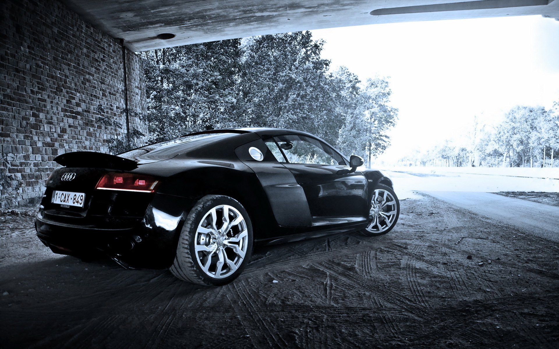 audi r8 v10 coche fondo