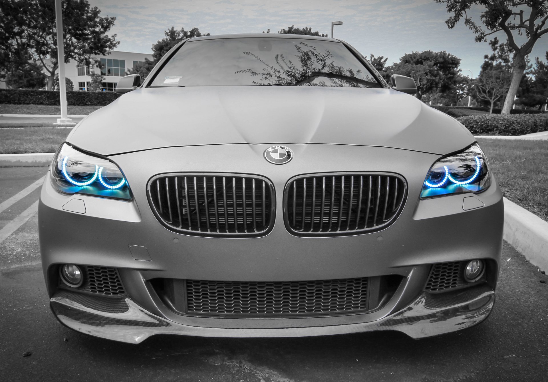 m1 bmw blue angel eyes headlight