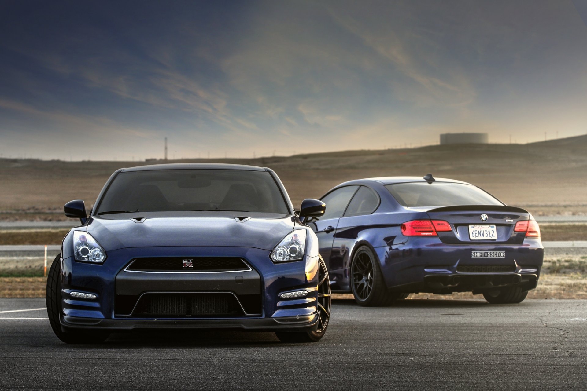 nissan gt-r r35 blu bmw m3 e92 nissan gt-r bmw cielo nuvole