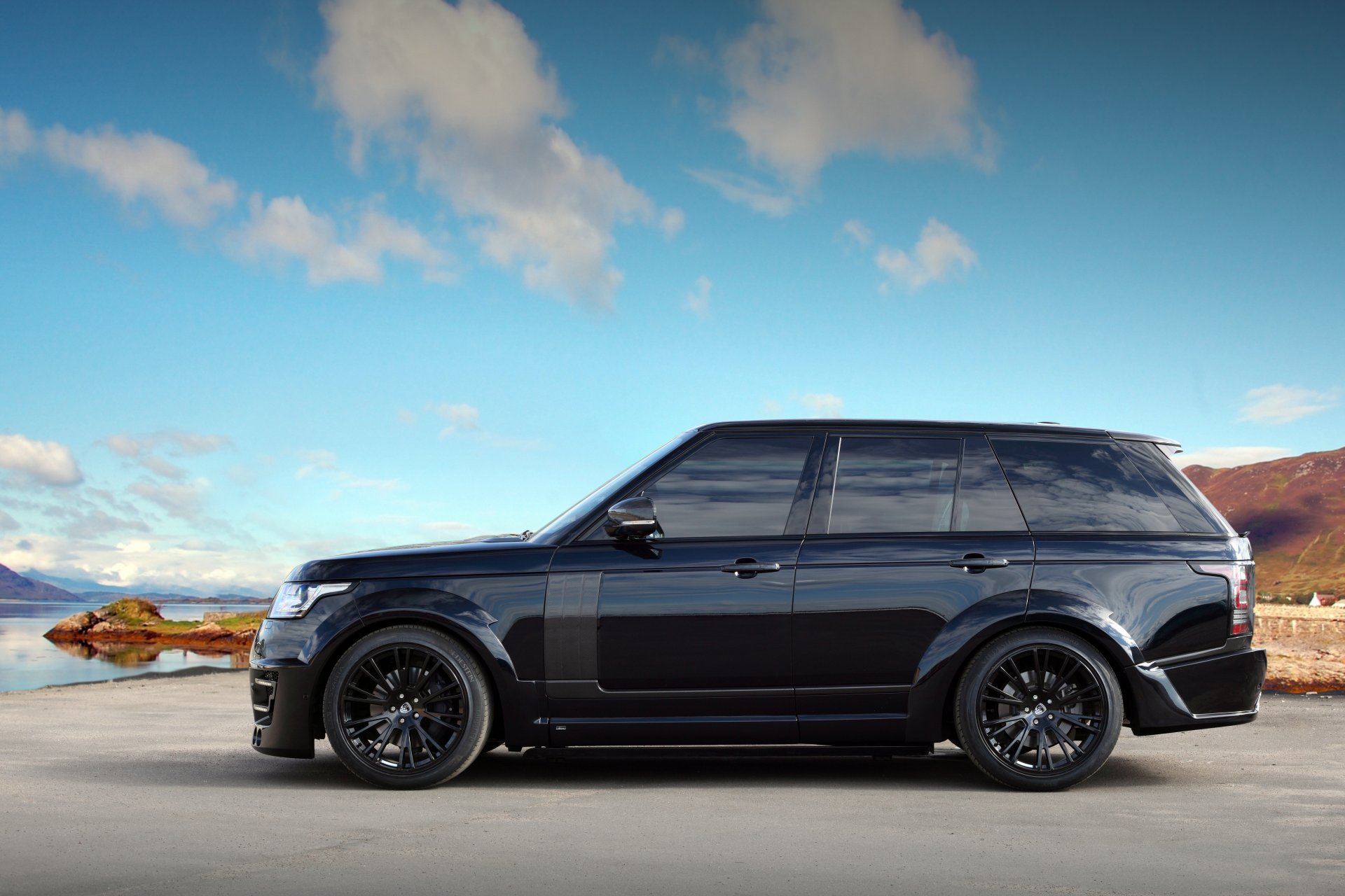 lumma design land rover range rover nero messa a punto cielo