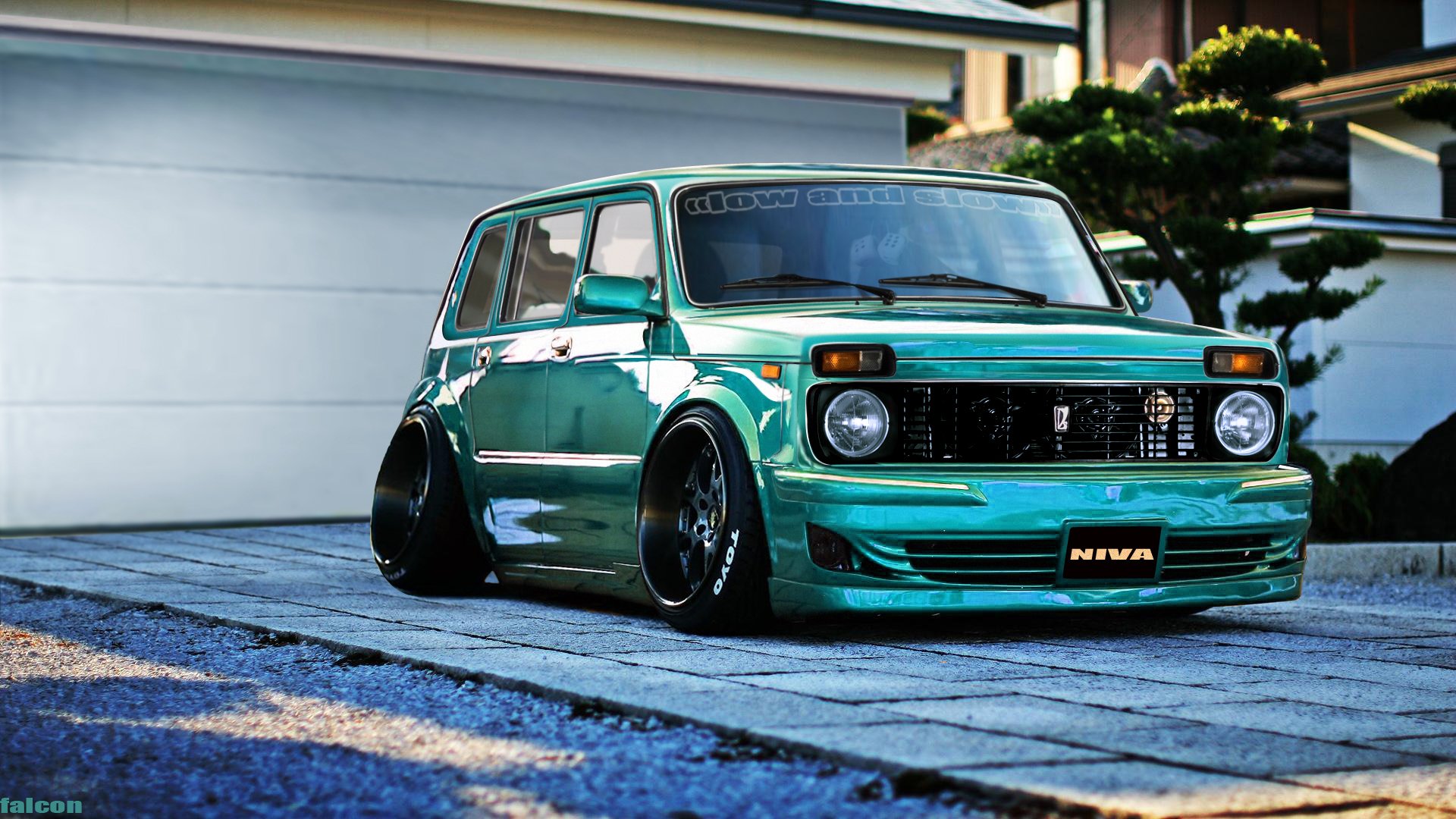 niva lada vaz tuning lowrider noche