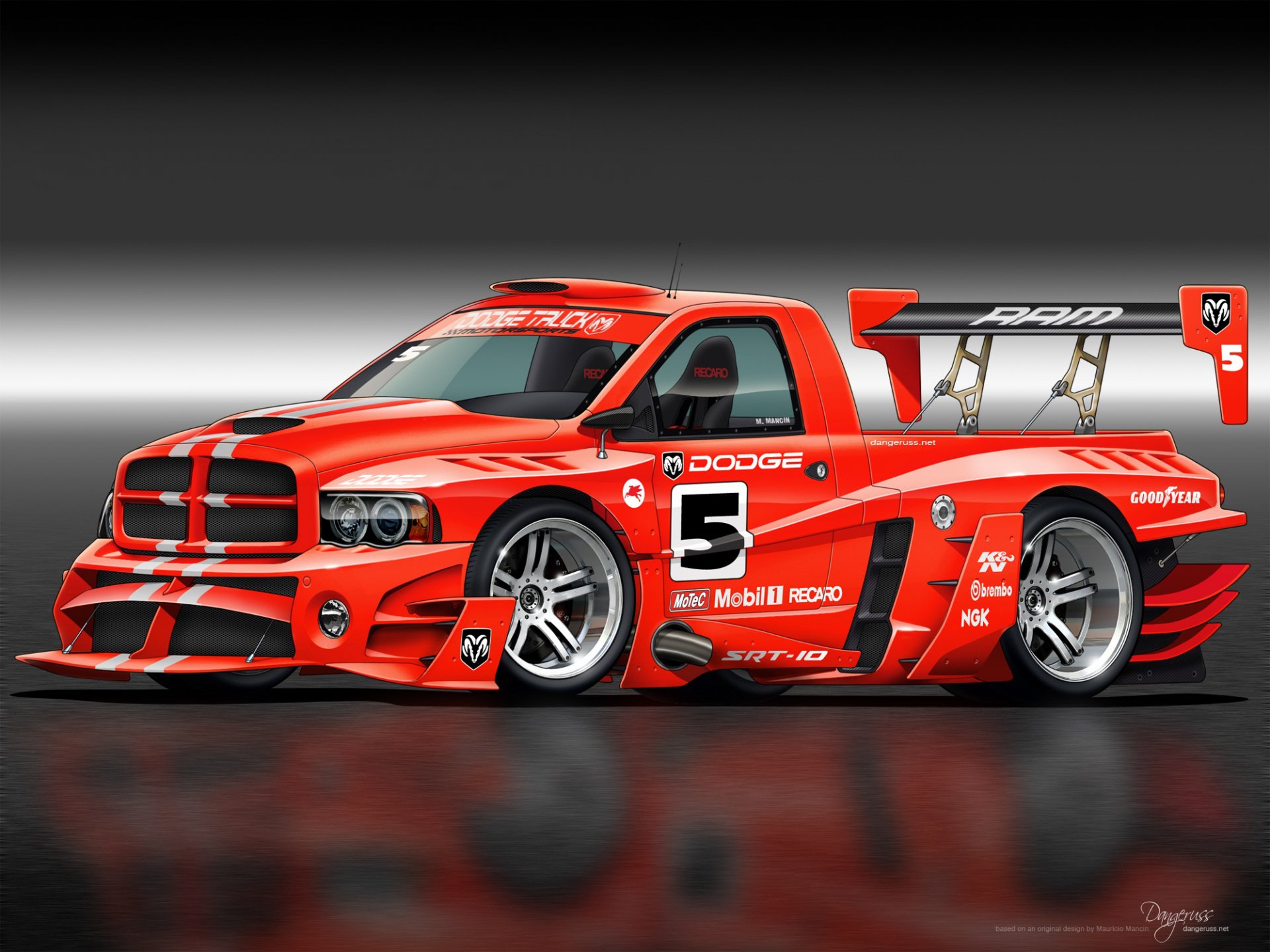 dodge ram car front dodge body kit art