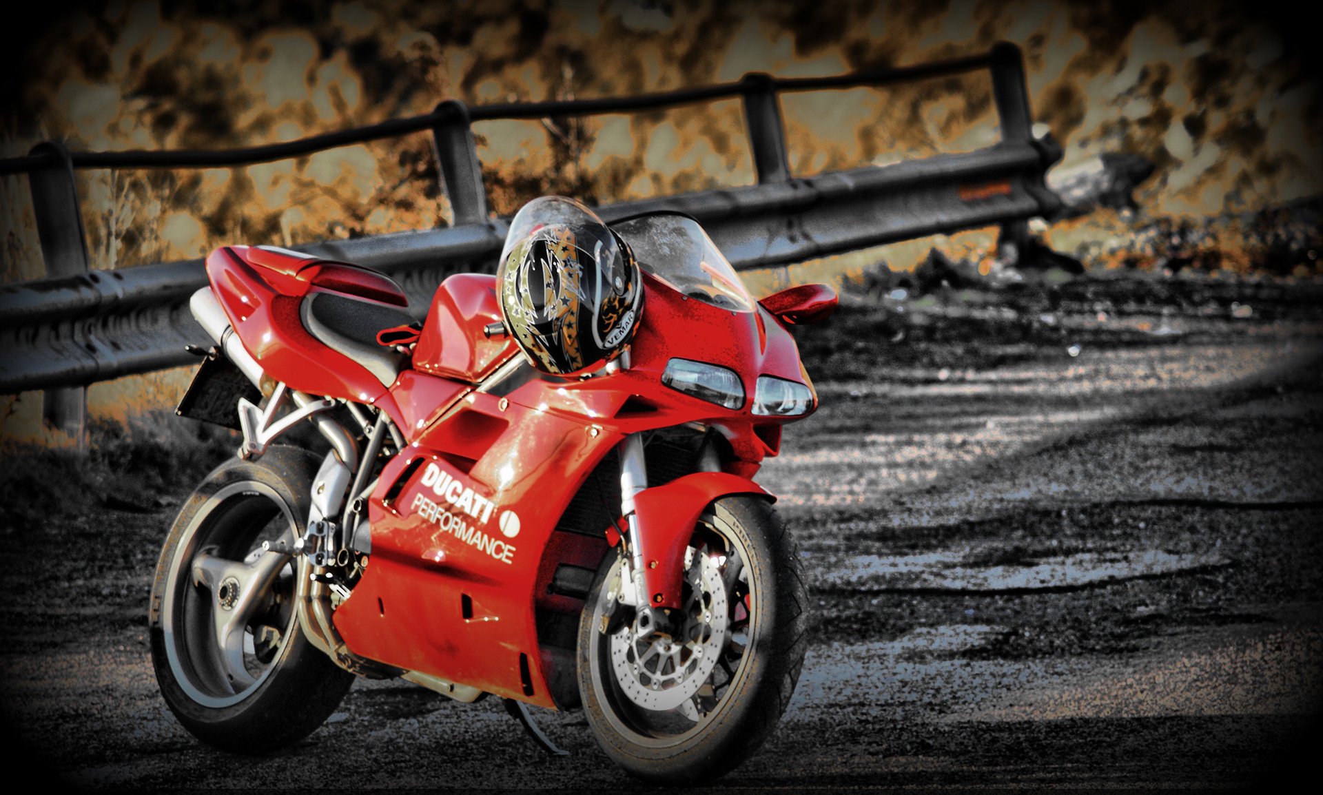 ducati 748 rosso casco da bicicletta