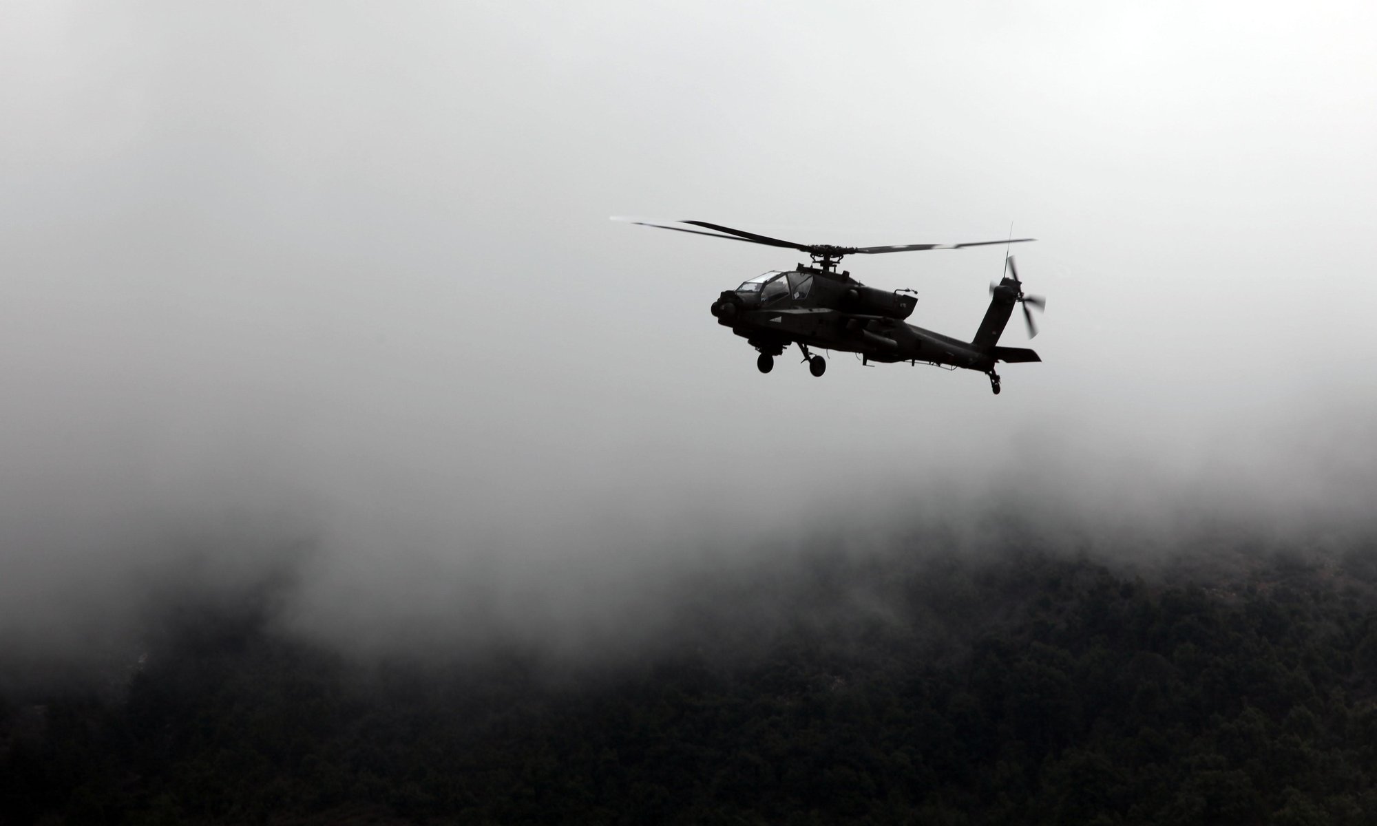 black and white photo helicopter wall