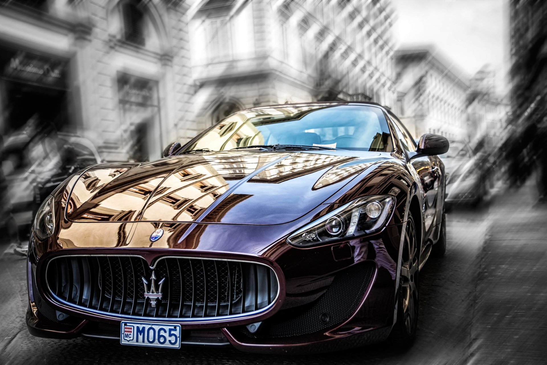 maserati город размытие