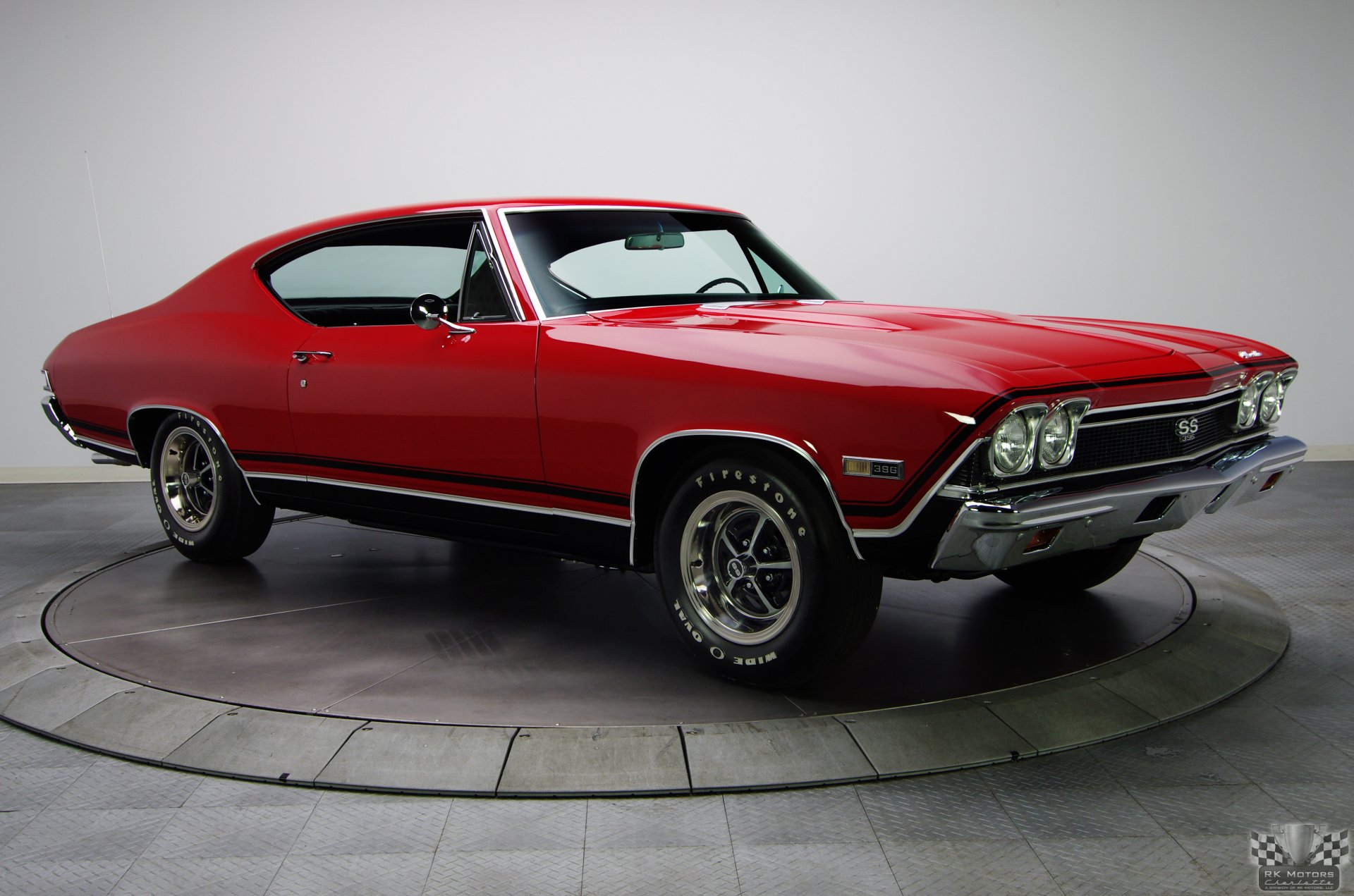 klassisches auto chevrolet chevelle ss super sport 396 v8 hardtop bolero rot 1968