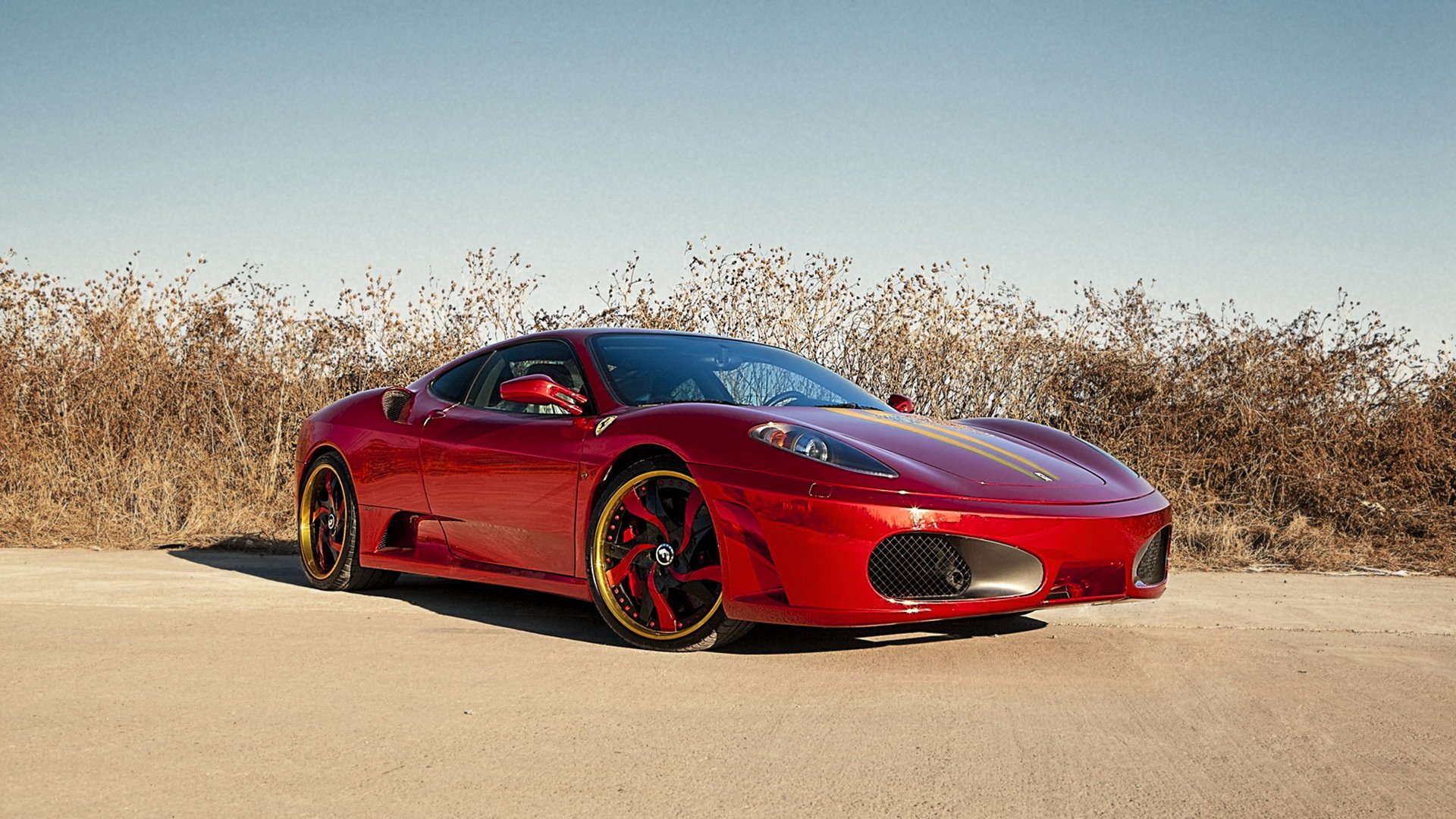 ferrari cromo rosso f430 supercar rosso tuning anteriore