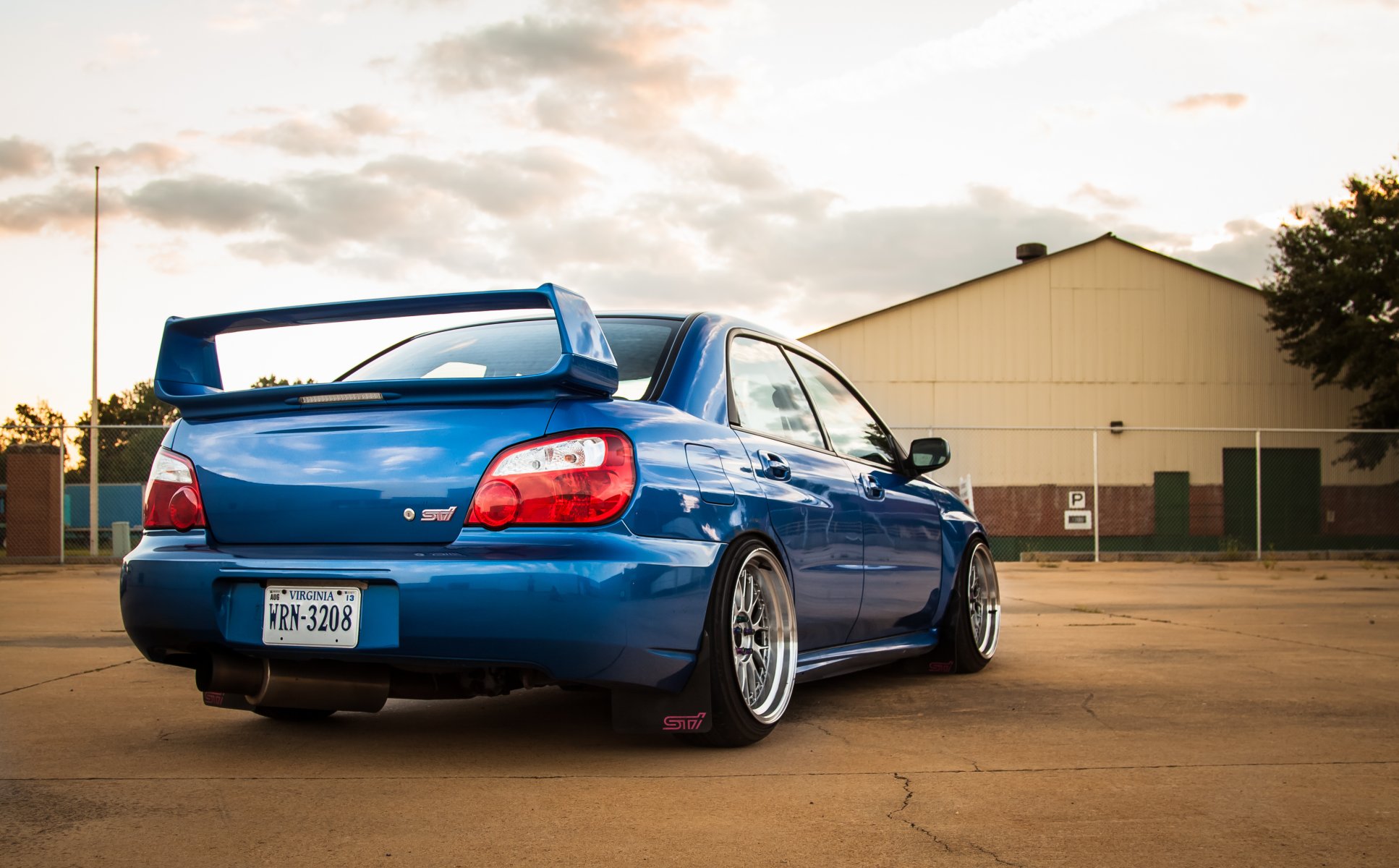 ubaru impreza wrx sti azul subaru impreza azul trasero