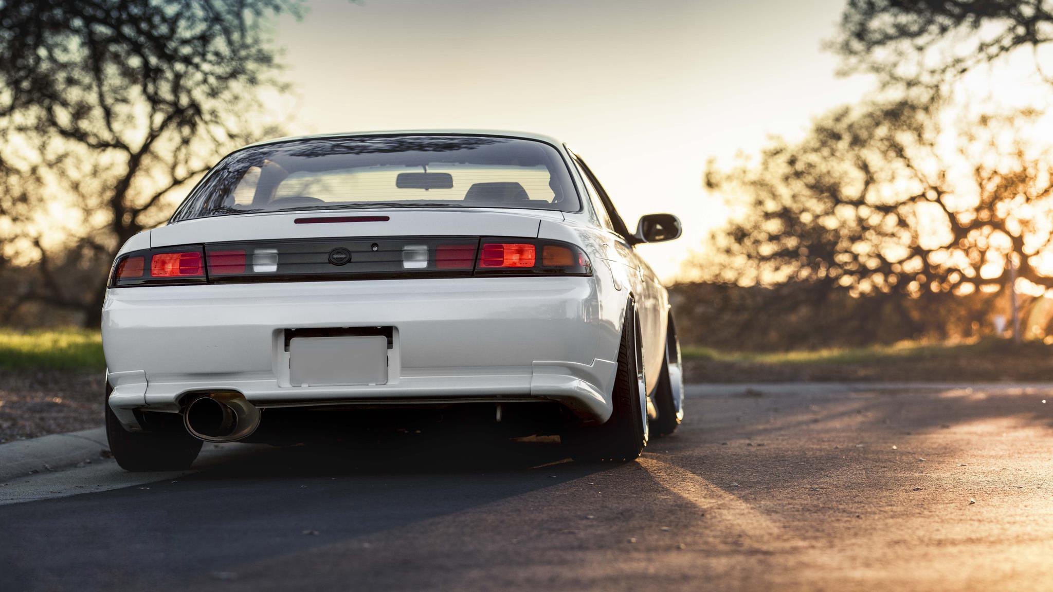 nissan silvia 200sx s14 jdm white stance