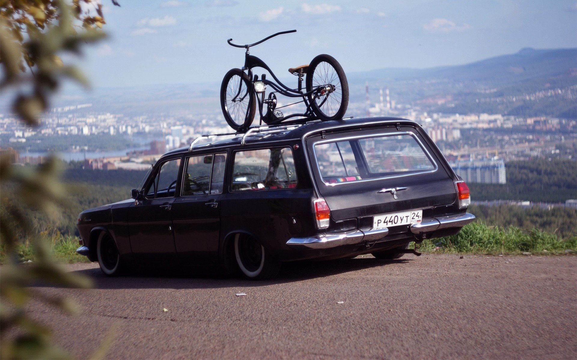 volga gaz urss rarità bicicletta telaio paesaggio città distanza