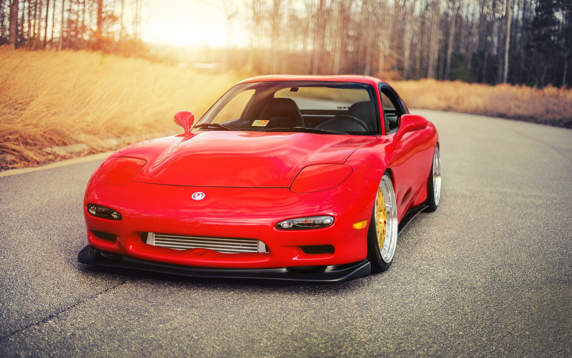 mazda rx-7 мазда тюнинг автомобиль красные