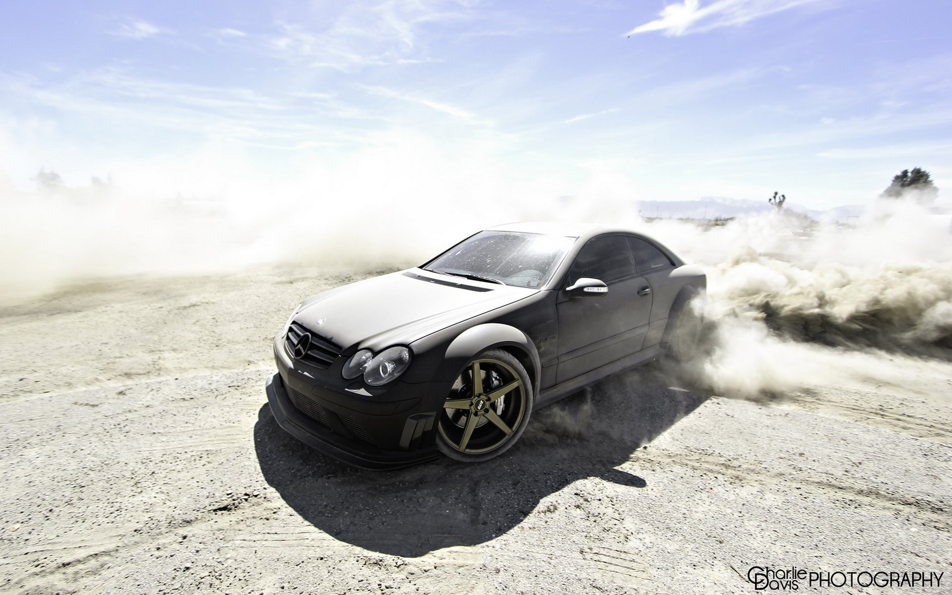 mercedes clk car drift dust tuning mercede