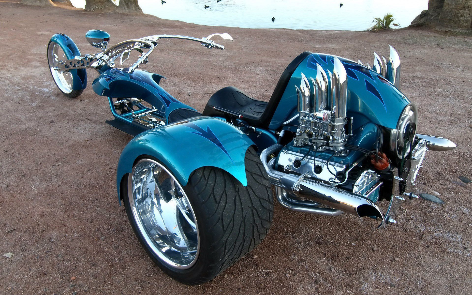 trike tricycle conception tuning chrome