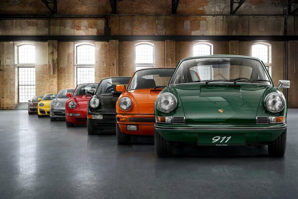 Model and color range of Porsche