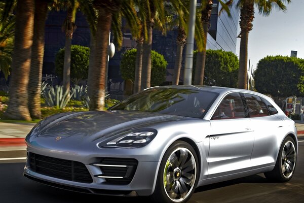 New Silver Porsche Parnamera