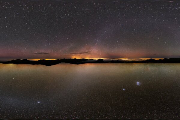 Cielo stellato nelle isole del Qatar