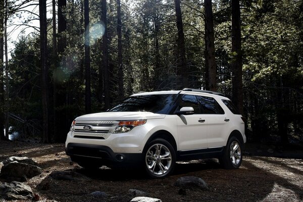 Ford explorer bianco