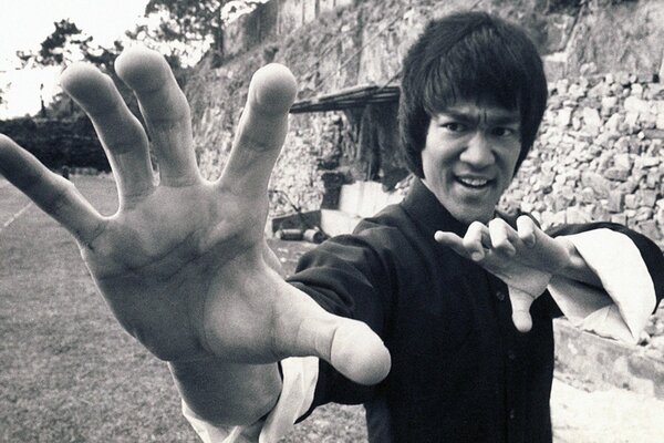 Bruce Lee foto in bianco e nero di Jeet Kune-Do