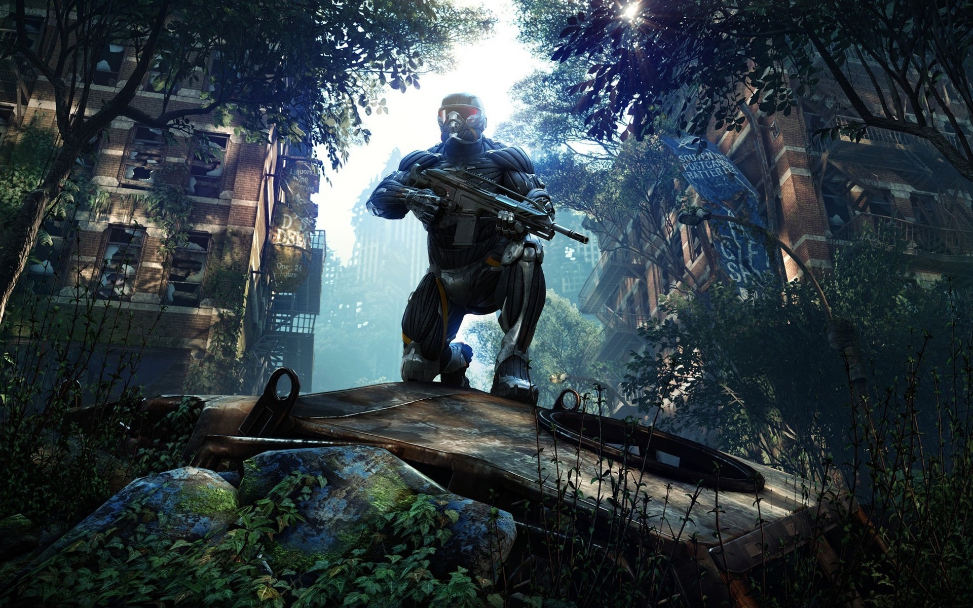 armes tireur crysis nanocostume guerriers crytek