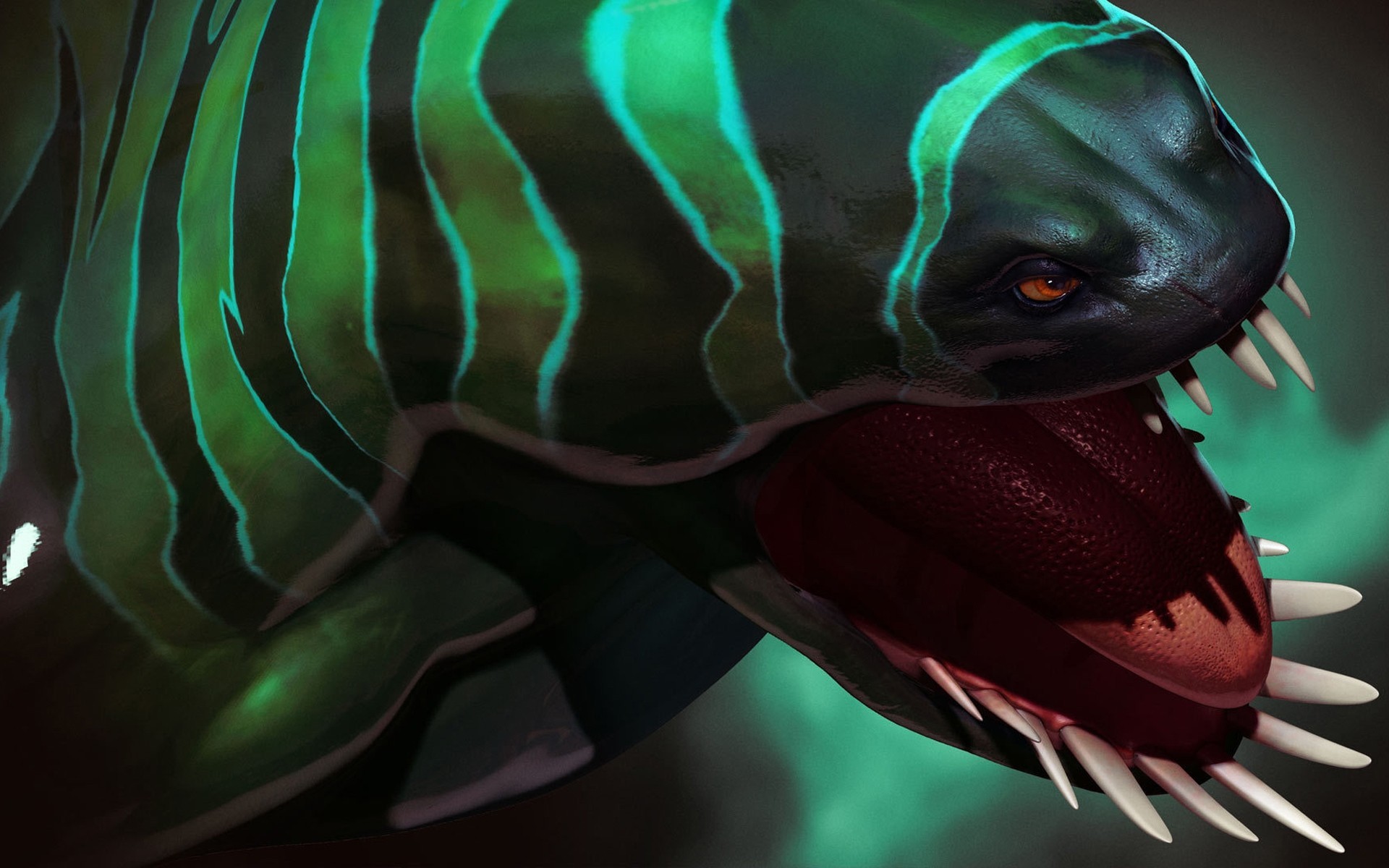 gemälde tidehunter fantasie fan art dota ace combat tiere