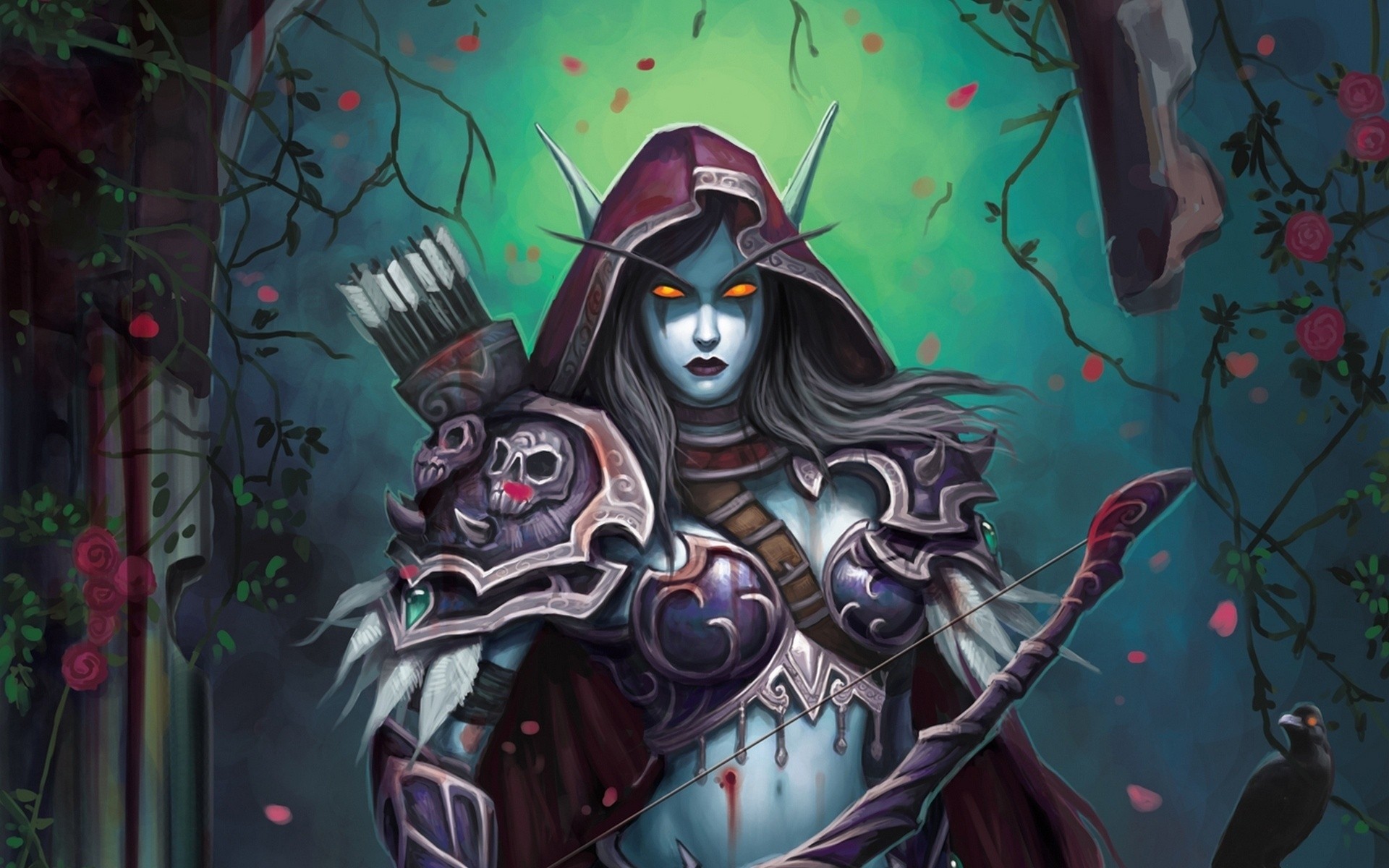 elf lady sylvanas windrunner fantasy