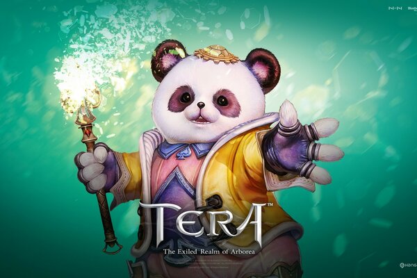 Tera mmorpg Anime Fantasy Panda in Kleidung