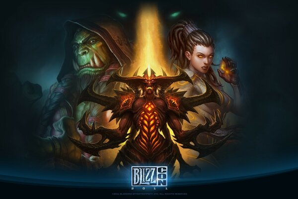 Art blizzcon dove C è Thrall Diablo e la ragazza di StarCraft