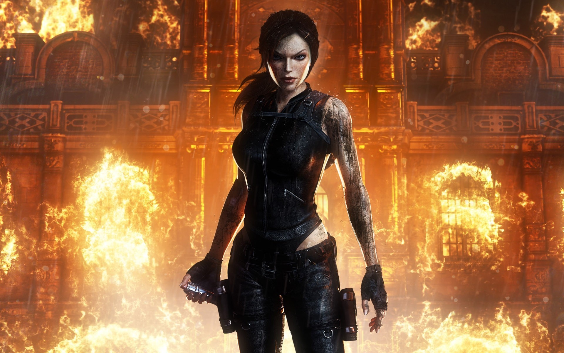 fuego tomb raider underworld lara croft