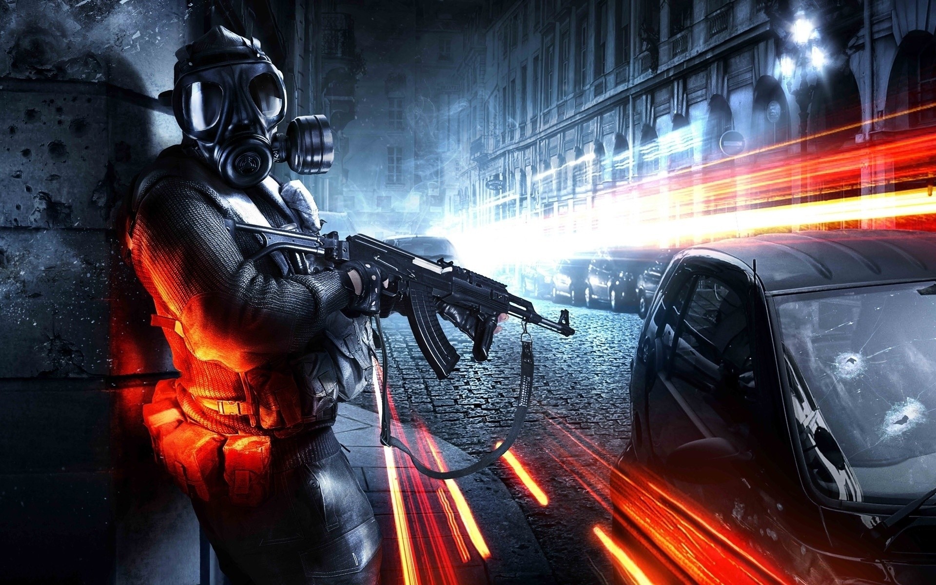 soldati città battlefield 3 auto russia automatico