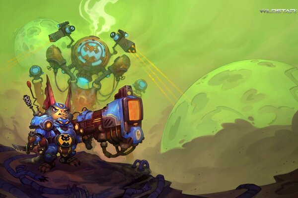 Wildstar fantasía ingeniero en el espacio