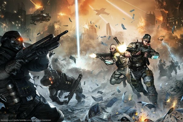 Killzone. The battle of mercenary warriors