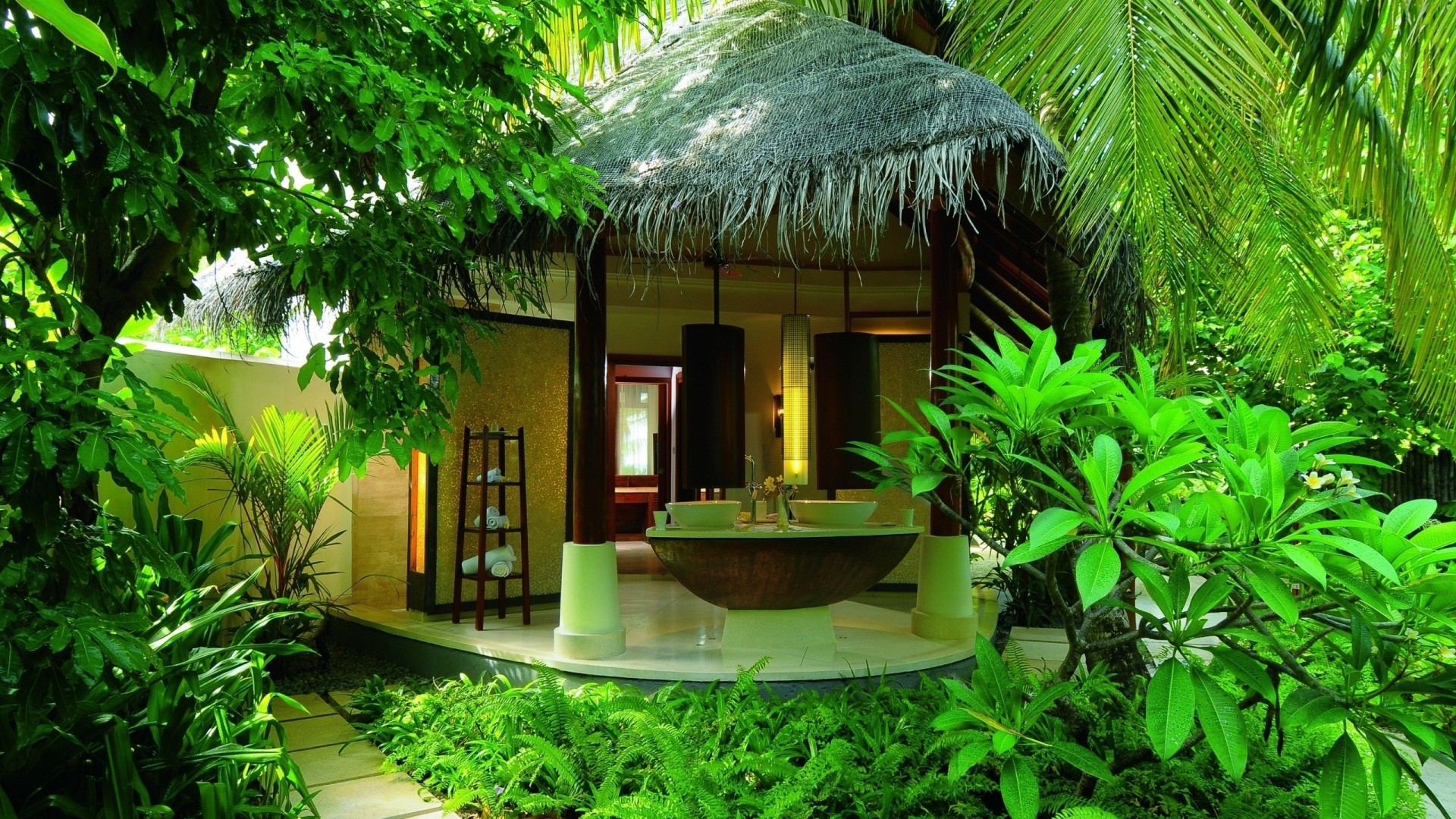 spa giungla palme bungalow vacanze hotel