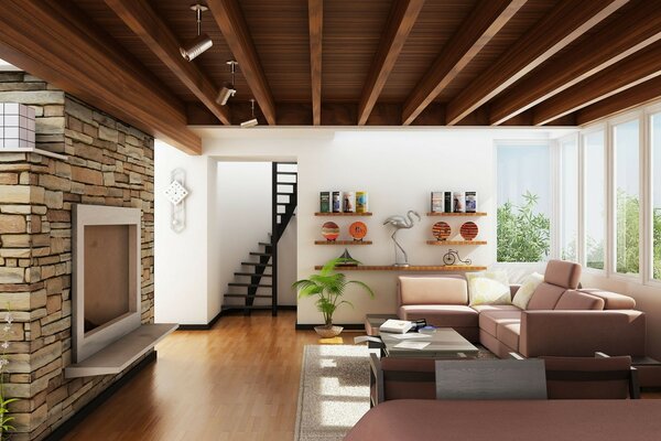 Living room stylish design