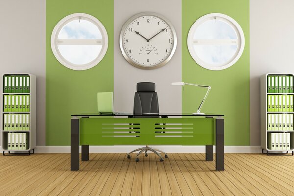 Design d intérieur vert au bureau